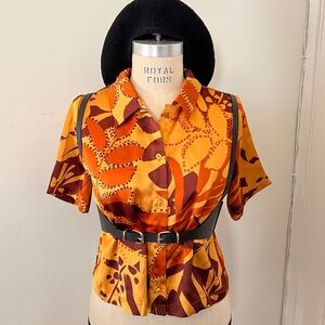 Silky blouse 70s inspired